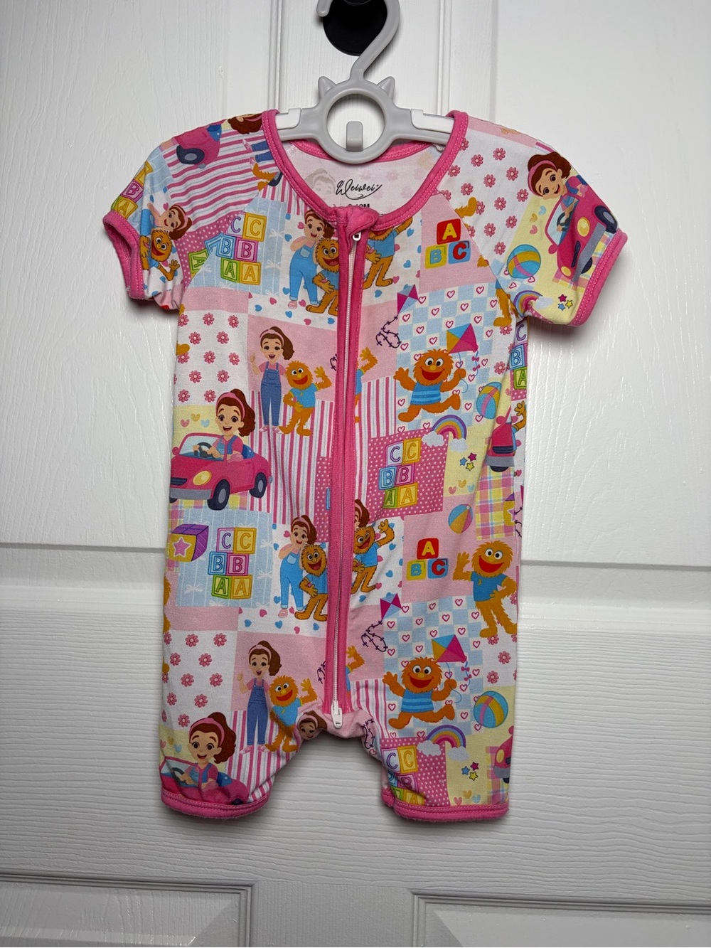 Wei Wei Ms Rachel Herbie Bamboo Shorty Zippy Romper 6-12M EUC